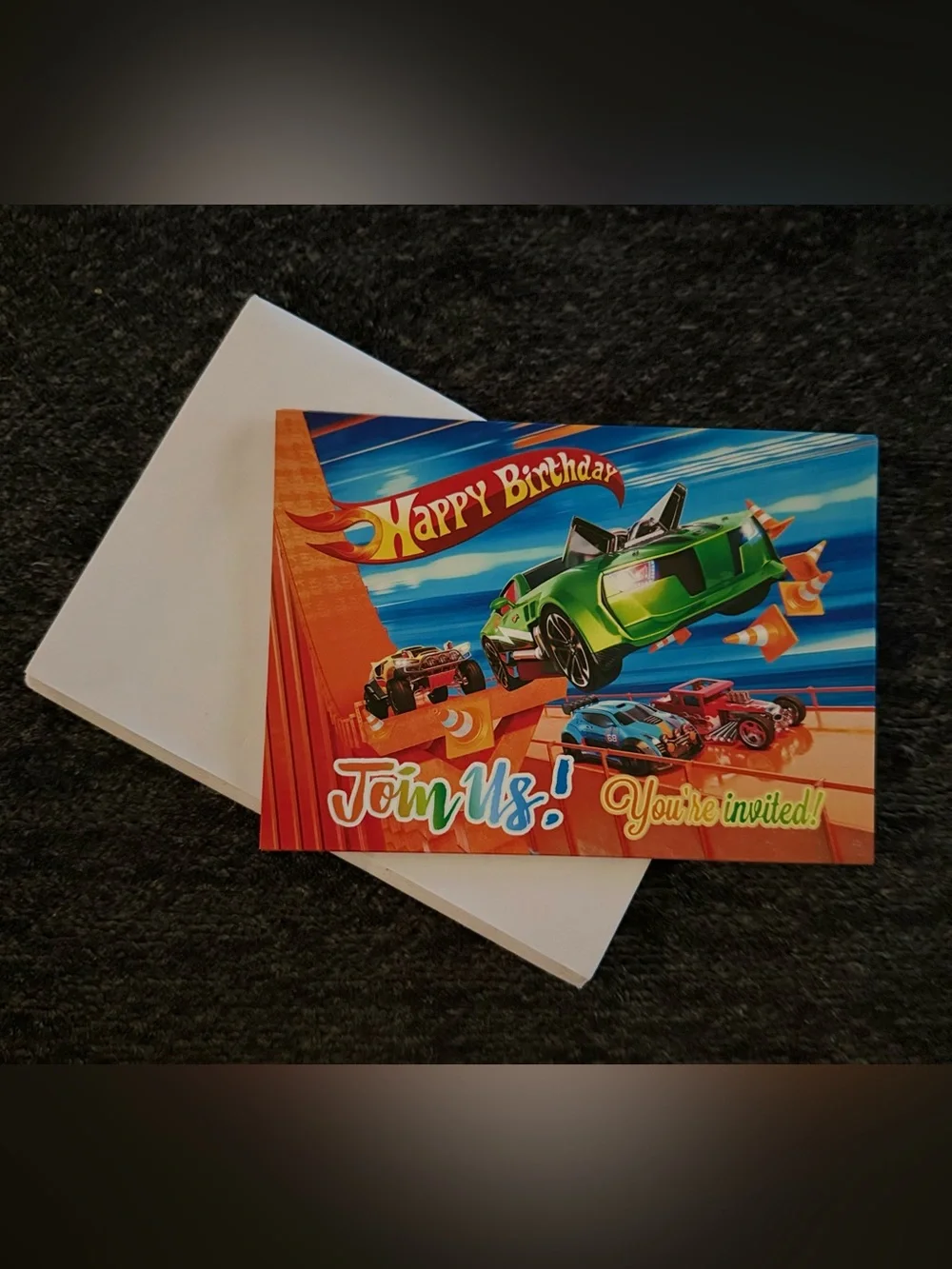 16 pcs Cars Birthday Invitation Cards with Envelopes